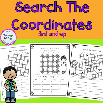 Preview of Search the Coordinates, Visual Perceptual,  Motor planning, Occupational Therapy