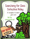 Searching for Clues Detective Relay template - Personal Use Only!