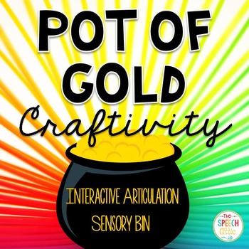 Preview of Searching for Gold Interactive Articulation Sensory Bin