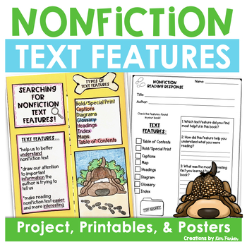 Preview of Nonfiction Text Features Activity and Posters