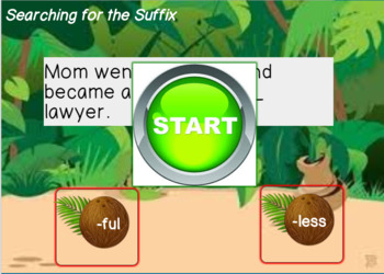 Preview of Searching for the Suffix! Boom Cards