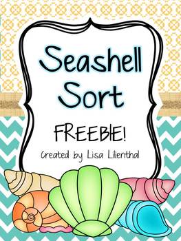 Seashell Sorting Activity ~ Freebie! by Lisa Lilienthal | TpT