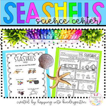 Preview of Shells Kindergarten Science Center - All About Seashells