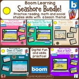 Seashore Theme Bundle with Boom Learning Digital Task Cards