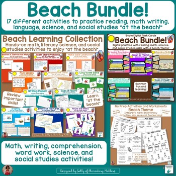 Preview of Ocean Themed Collection of Learning Games, Activities, and Skills Practice