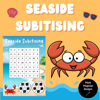 Preview of Seaside Subitising | Subitising and Addition Facts Board Game