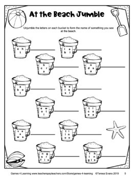 free summer activities printable word puzzles fun end of year activity