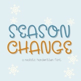 Season Change | a cute handwritten font