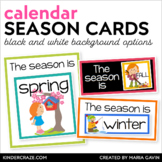 Classroom Calendar Season Card Set | Season Chart Labels |