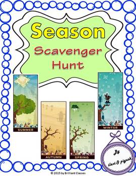 Preview of Season Scavenger Hunt: | Printable and Digital Distance Learning