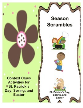 Preview of Season Scrambles: Activities for St. Patrick's Day, Spring, and Easter
