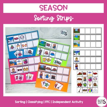 Season Sorting Strips, Sorting Activity