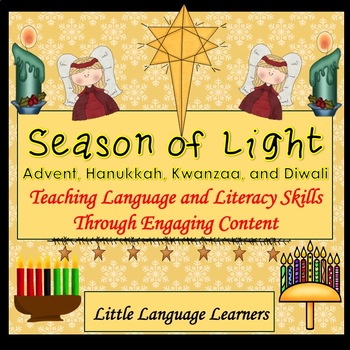 Preview of Christmas ESL, Hanukkah, Kwanzaa and Diwali ESL Activities for ELL Newcomers Too