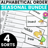 Seasonal Alphabetical Order Activities Centers BUNDLE