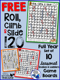 Seasonal 120 Chart Game Boards