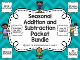 Seasonal Addition and Subtraction Packet Bundle - Addition