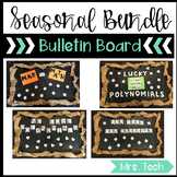 Seasonal Algebra 1 Bulletin Boards Bundle