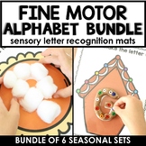 Seasonal Alphabet Fine Motor Mats Bundle for PreK and Kind