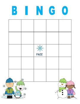 Seasonal Blank Bingo Cards by Cindy Marie | TPT