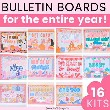 Preview of Seasonal Bulletin Board Bundle | Themed Holiday MEGA Bundle | Volume 2