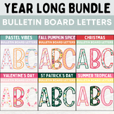 Seasonal Bulletin Board Letters Door Decor A-Z, Punctuatio