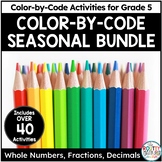 Seasonal Color by Code Math Bundle
