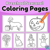 Seasonal Coloring Pages for Toddlers and Preschoolers