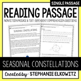Seasonal Constellations Reading Passage | Printable & Digital