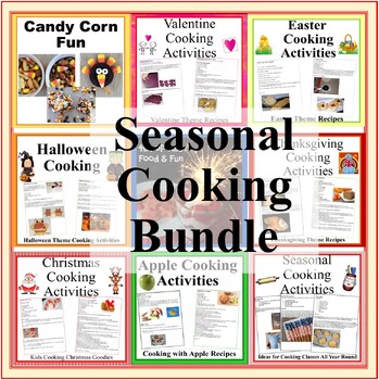 Preview of Seasonal Cooking Activities and Ideas 9 Set BUNDLE