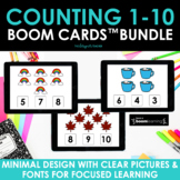 Seasonal Counting 1-10 Boom Cards™ Bundle: Winter, Spring,