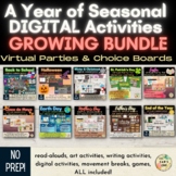 A Year of Seasonal DIGITAL Activities GROWING BUNDLE (Part