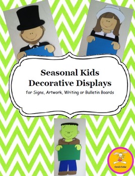 Preview of Seasonal Decorative Displays for Writing, Art, Signs, or Bulletin Boards