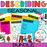 Seasonal Describing Activities Growing Bundle | Speech The