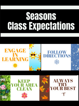 Preview of Seasonal Design Class Expectations