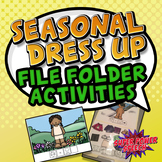 Seasonal Dress Up (File folder activities for functional v
