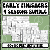 Seasonal Early Finishers Packs | 60+ Pages of No Prep Math