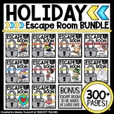 Holiday Escape Rooms BUNDLE for Any Subject!!