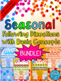 Seasonal Following Directions with Basic Concepts BUNDLE!