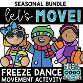 Seasonal Freeze Dance BUNDLE (With GIFS) - {Music and Non-