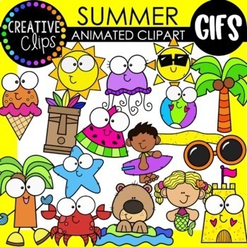 seasonal gifs bundle animated clipart creative clips gifs tpt