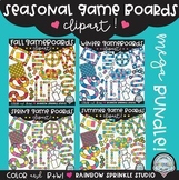 Seasonal Game Boards Clipart MEGA Bundle!