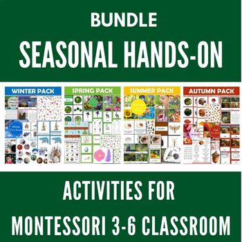 Preview of Seasonal Hands-On Activities for Montessori 3-6 Classroom Bundle