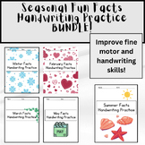 Seasonal Handwriting Practice Packets: Trace and Write BUNDLE!