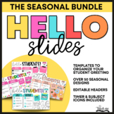 Seasonal Hello Slides - BUNDLE