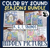 Seasonal BUNDLE Hidden Pics-Color by Sound for K, G, F, & SBLENDS