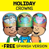 Holiday Crown Craft Templates + FREE Spanish