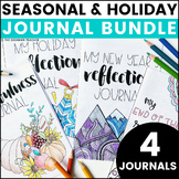 Seasonal & Holiday Reflection Journals Bundle: Writing & C