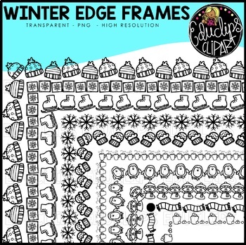 Seasonal & Holiday Edge Frames Clip Art Bundle {Educlips Clipart} by ...