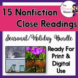 Seasonal/Holiday Nonfiction Close Reading Bundle