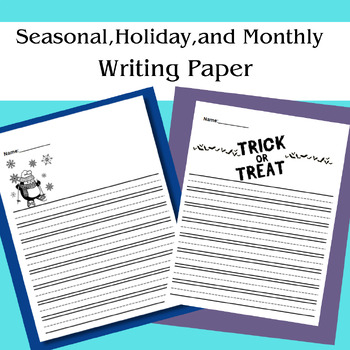 Lined writing paper for elementary